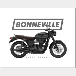 Triumph Bonneville T120 Black 16 black, sl Posters and Art